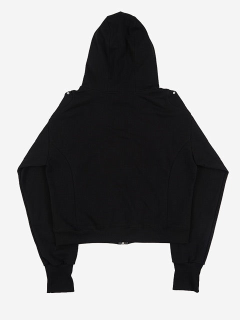 【SUNDAY OFF CLUB】Full Face Zip Up Heavy Terry Moto Hoodie