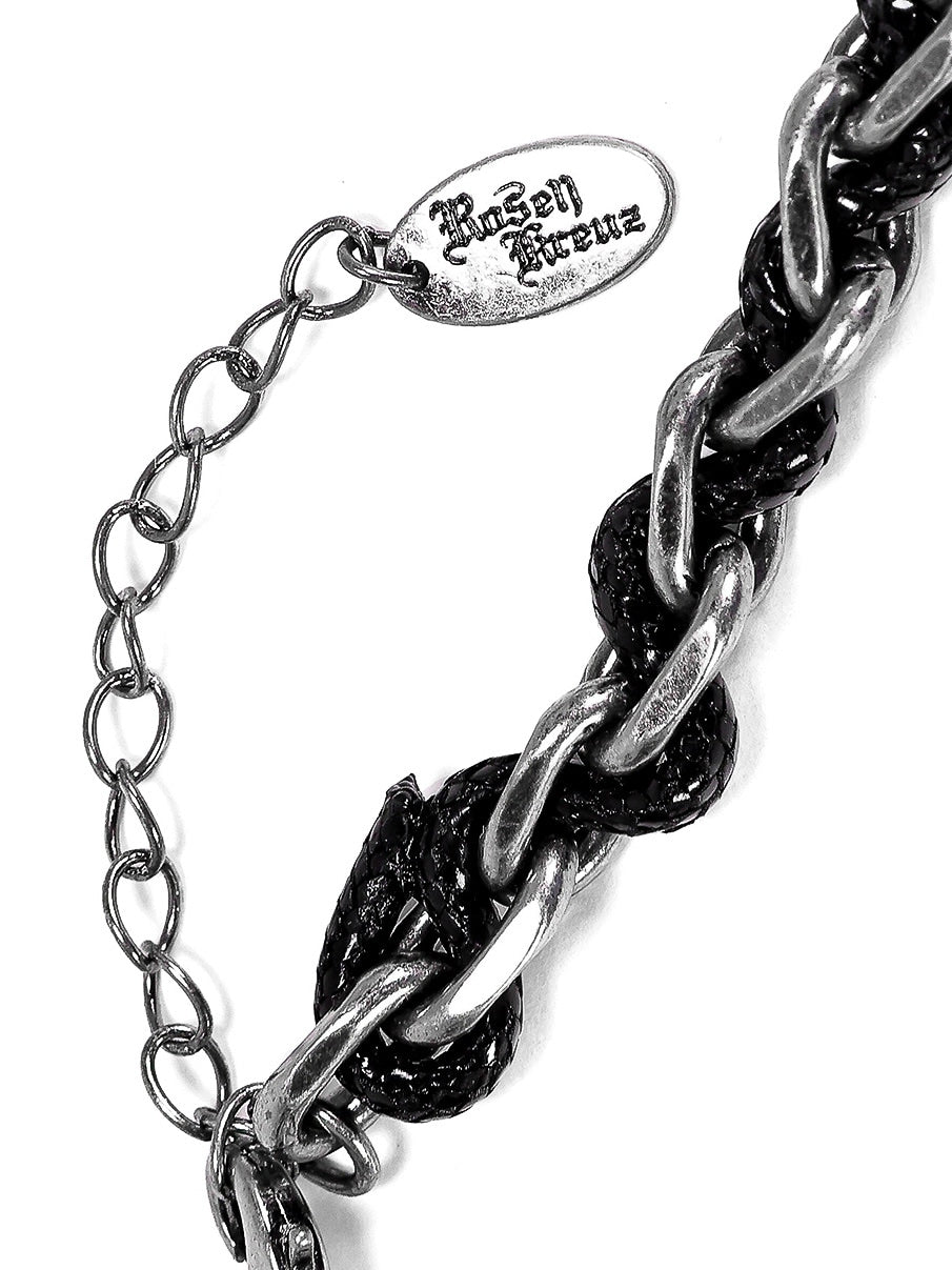 【Rosen Kreuz】guilty cross leather necklace