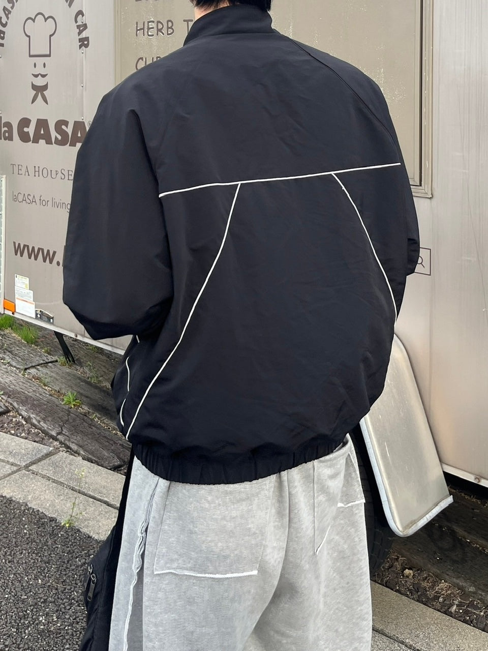 受注制【youll】piping nylon jacket (2color)