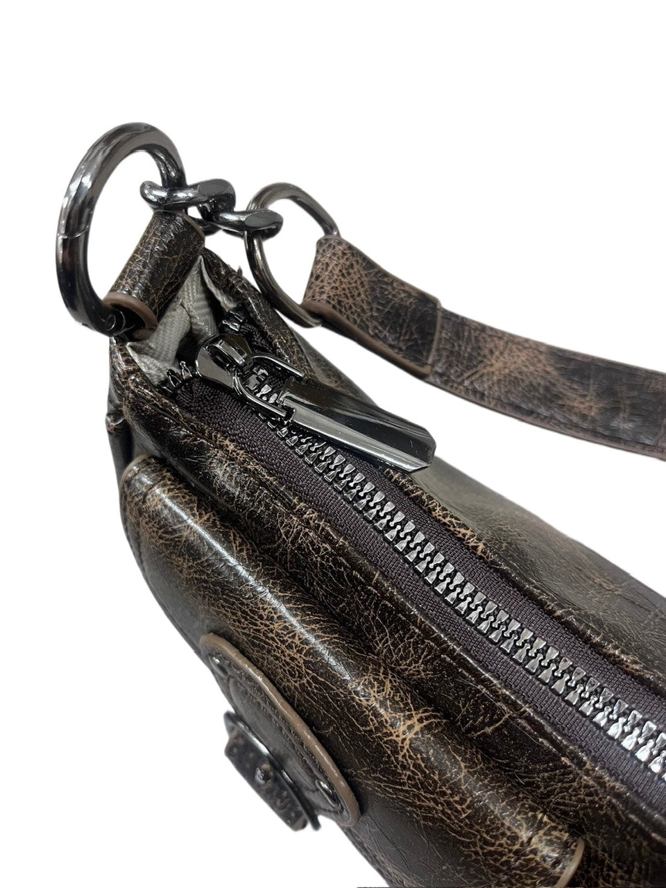 受注制【Never mind the XU】pocket leather belt bag (2color)