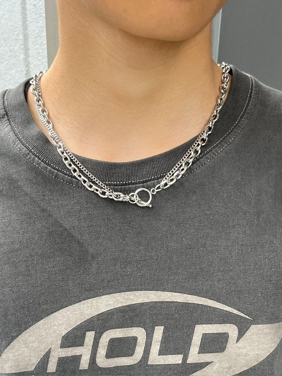 【Chikashitsu +】double chain necklace