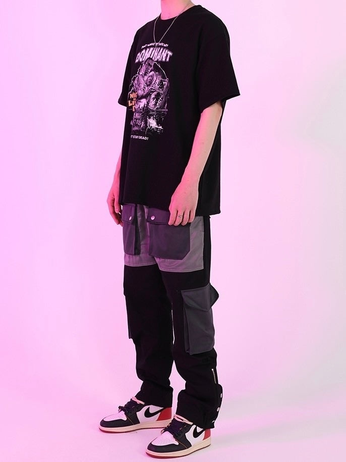 【DOMINANT】Unisex NLD Printing Embroidery Overfit T-Shirt