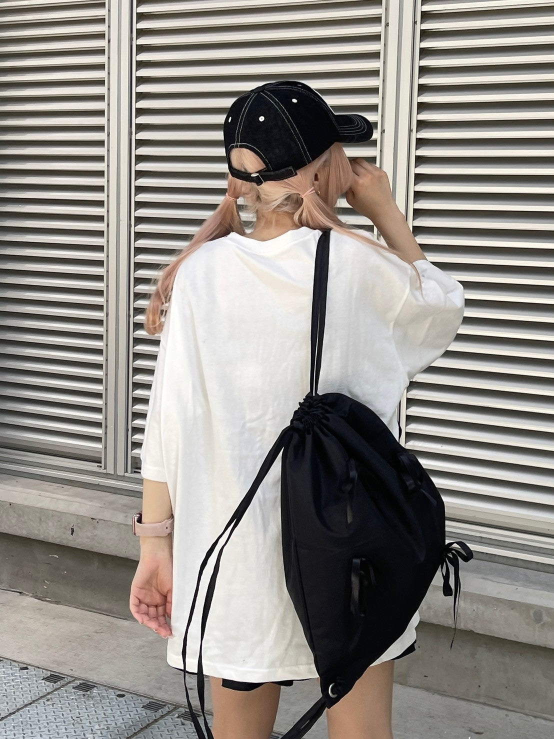 【nmtc +】ribbon half sleeve tee (3color)