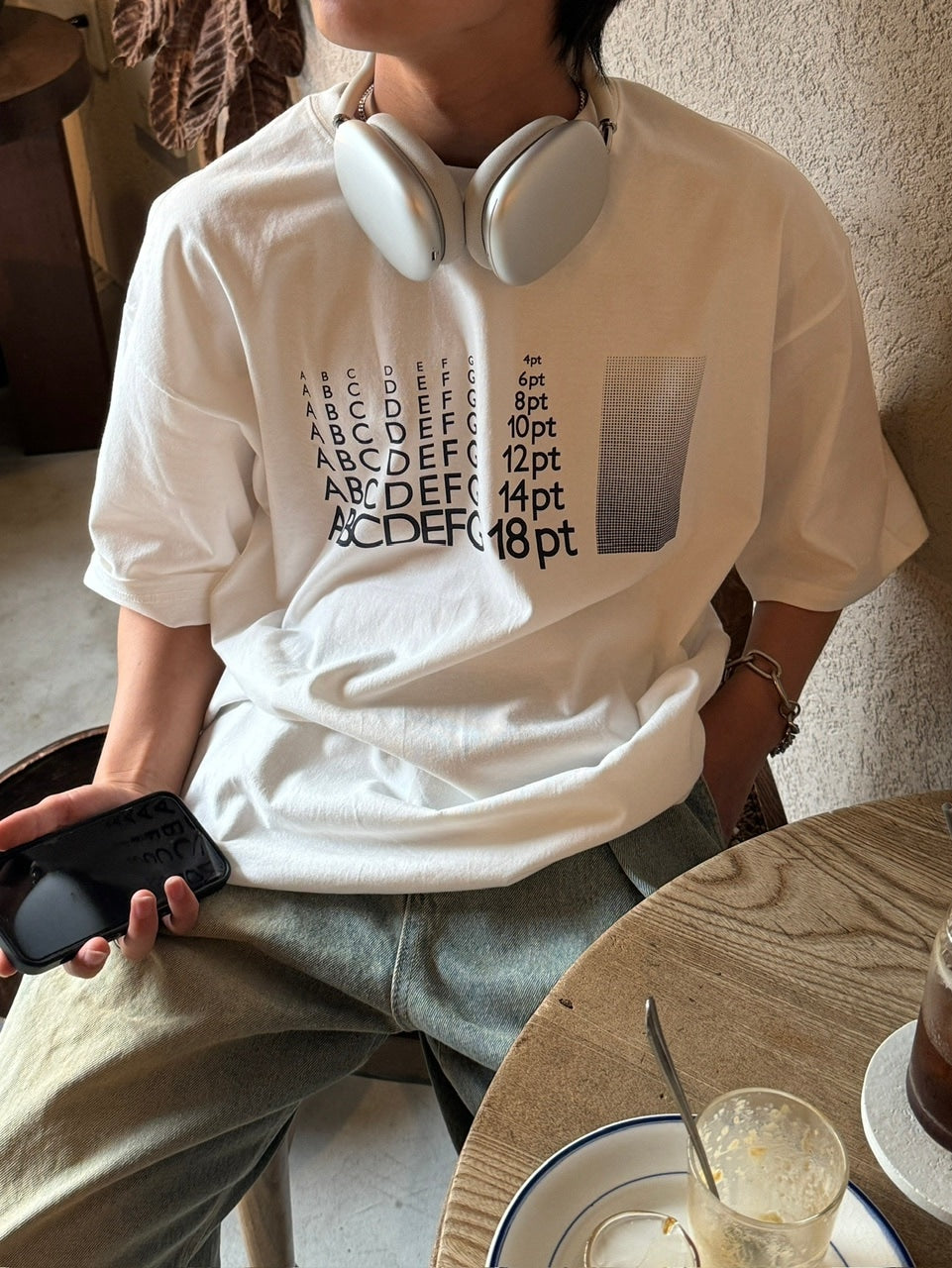 受注制【RENOL】point size tee