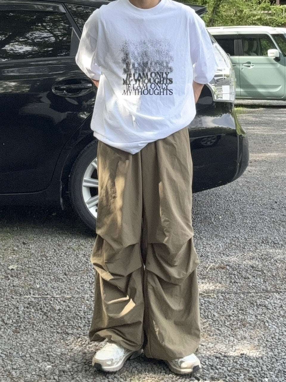 受注制【RENOL】side line parachute pants (2color)