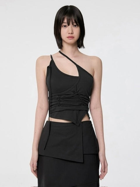 【FLAREUP】[SET] Handmade Twisted Layered Top