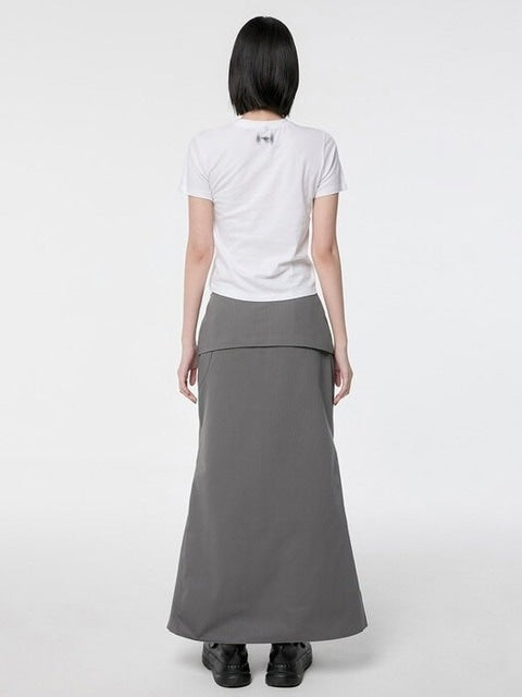 【FLAREUP】Diagonal Strap T-shirt