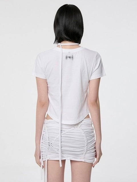 【FLAREUP】Vanish Tie Scarf T-Shirt