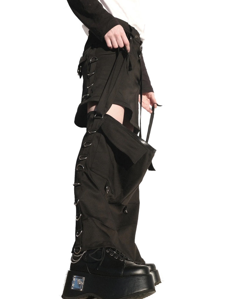 【YRUFO】MECHA SKIRT(COTTON)