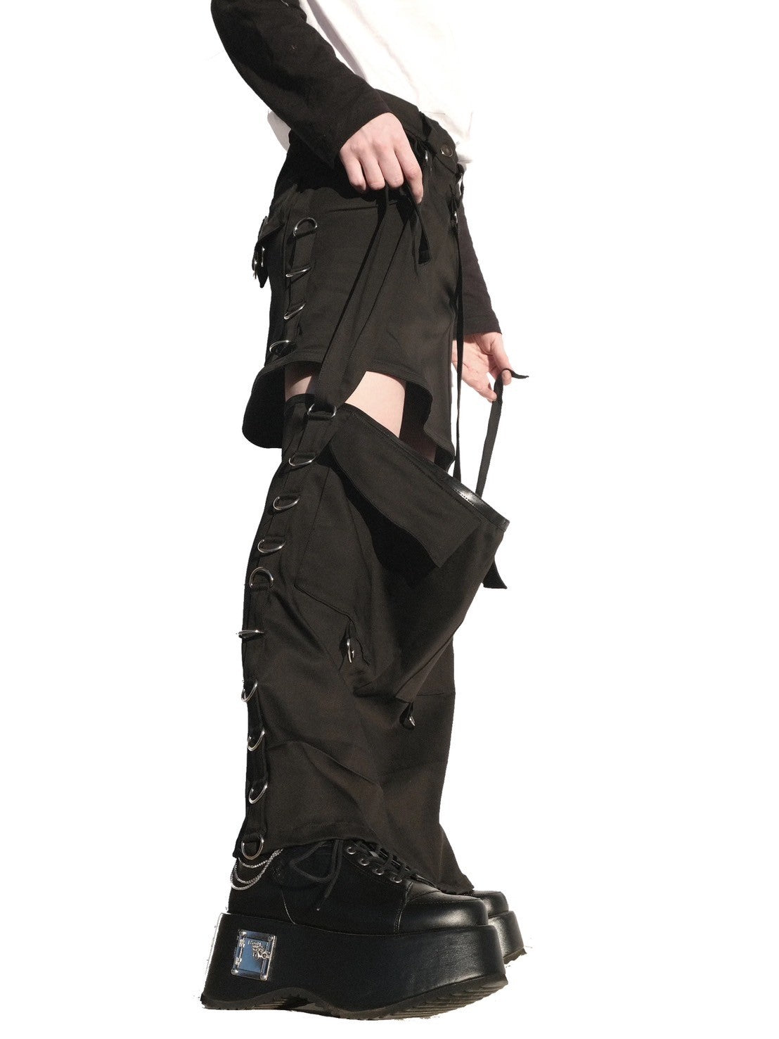 【YRUFO】MECHA SKIRT(COTTON)