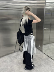 受注制【Never mind the XU】sheer layered skirt (2color)