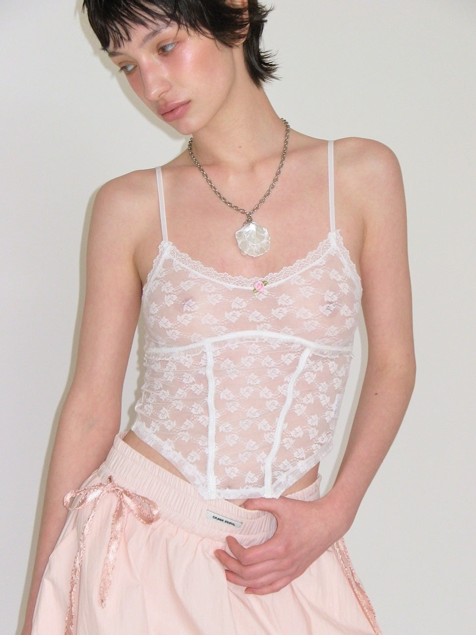 【CRANK】LACE CORSET SLEEVELESS