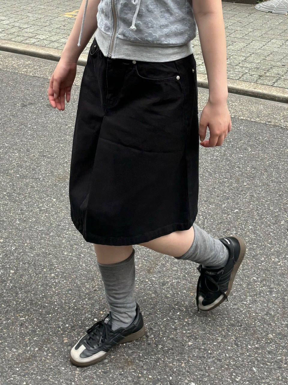 受注制【OaKS】cotton midi skirt