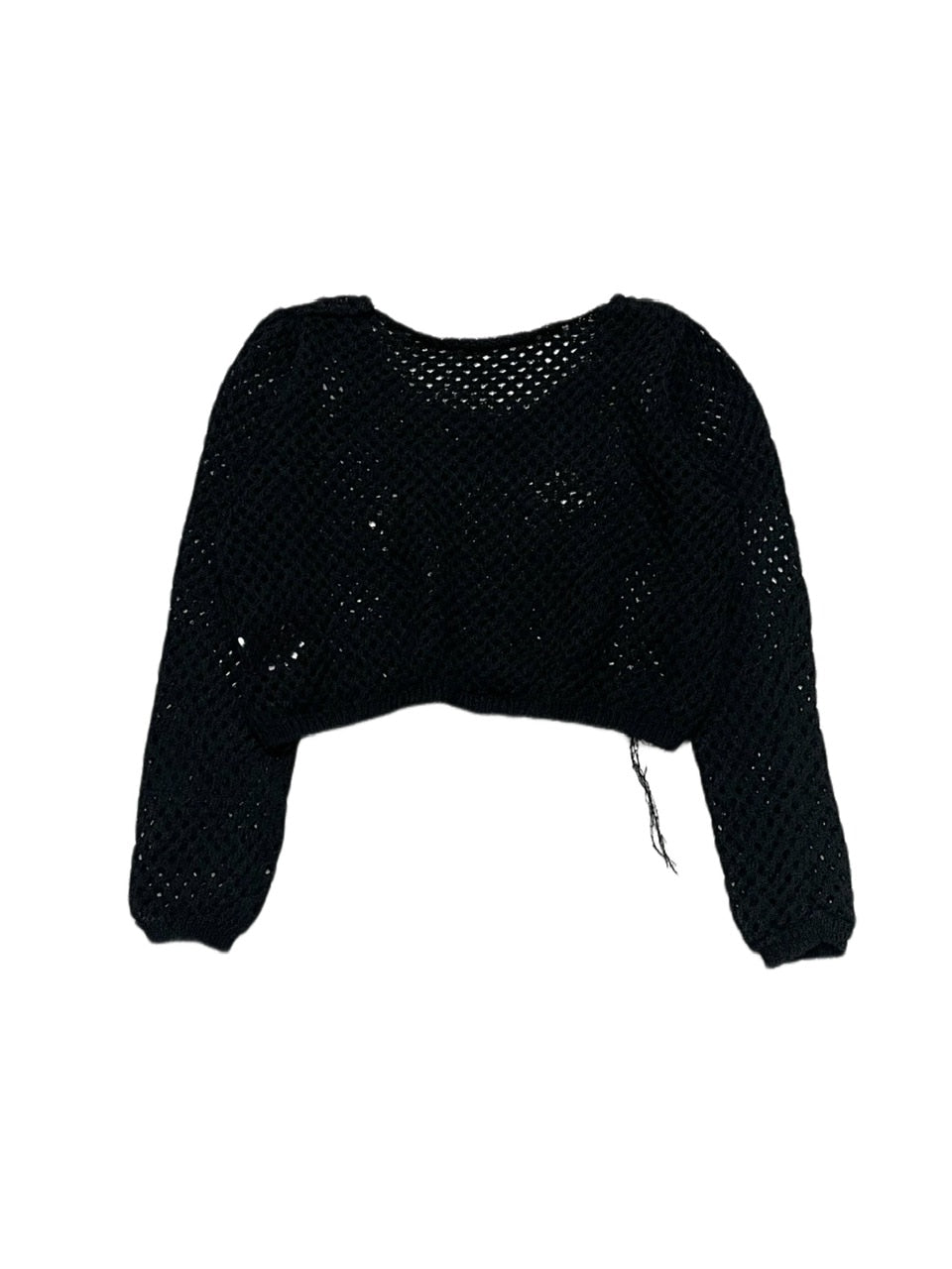 受注制【Never mind the XU】cropped damage knit (2color)