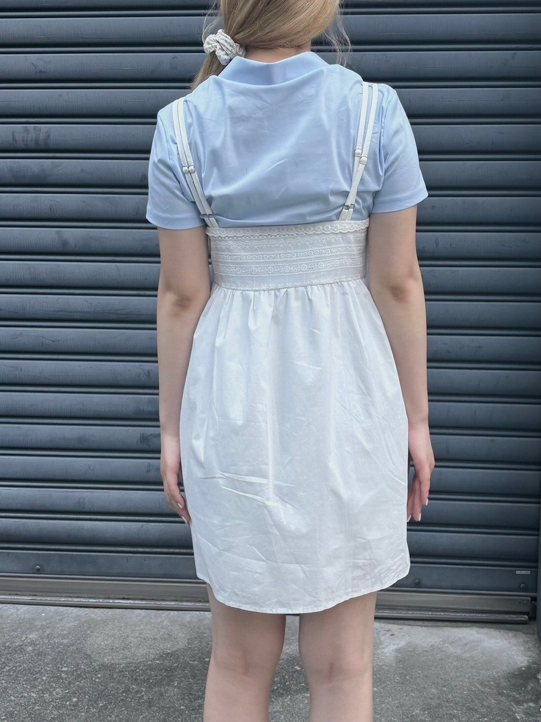 受注制【OaKS】lace mini camisole onepiece