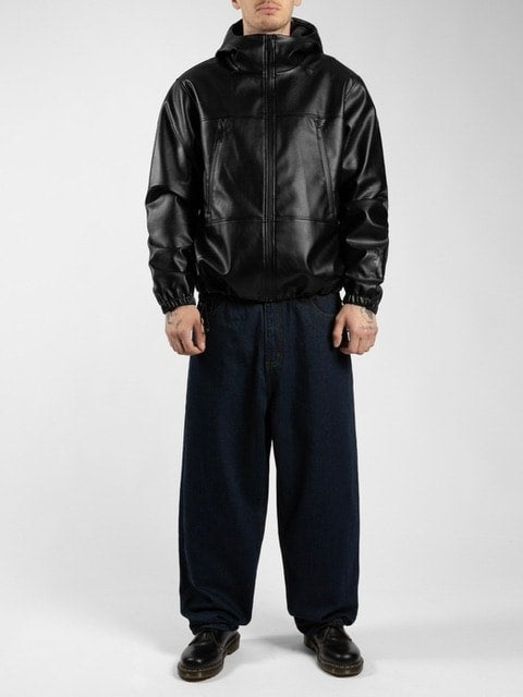 【WASTED PARIS】KINGDOM FAUX LEATHER WINDBREAKER