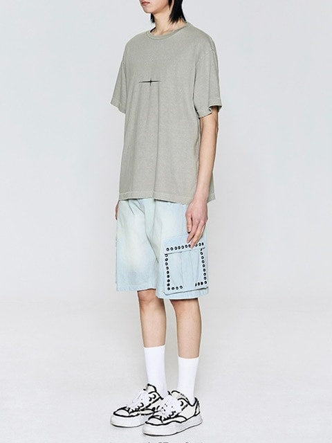 【TILLDAWN】CIRCLE PIGMENT 1/2 SLEEVE