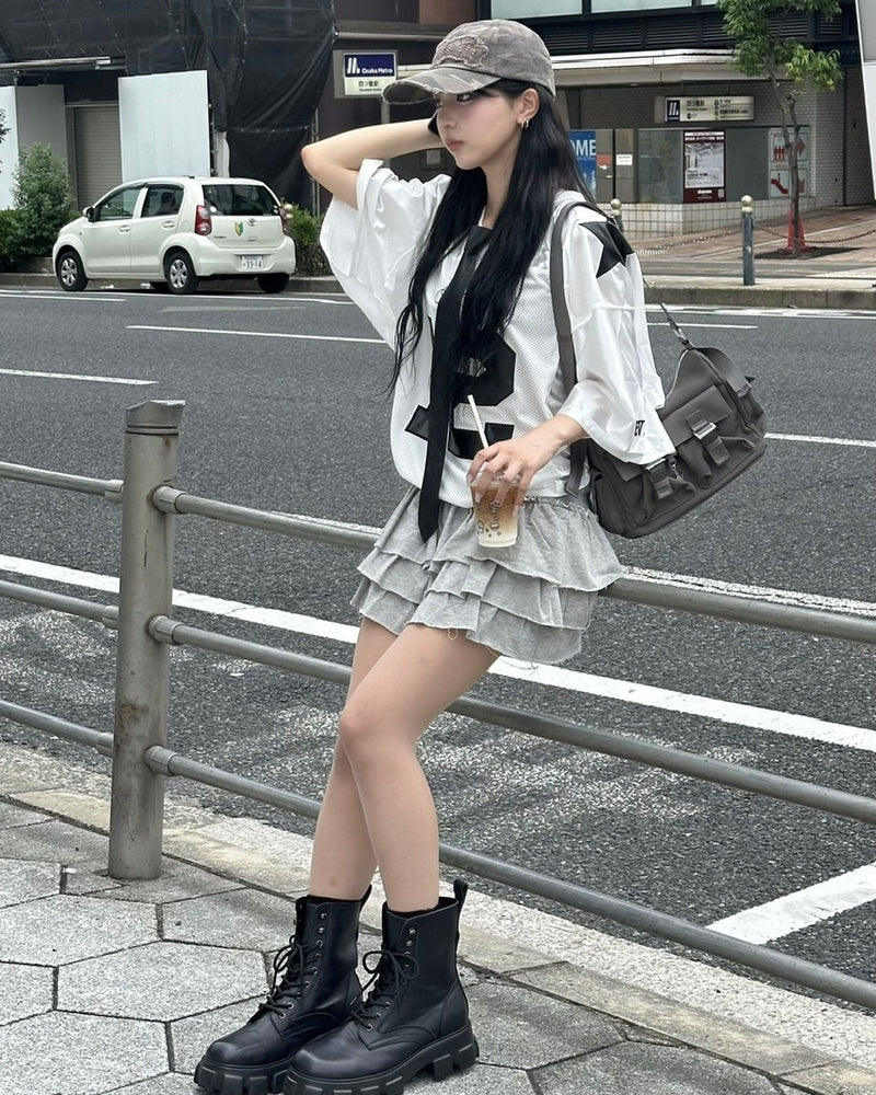 受注制【Never mind the XU】leather necktie