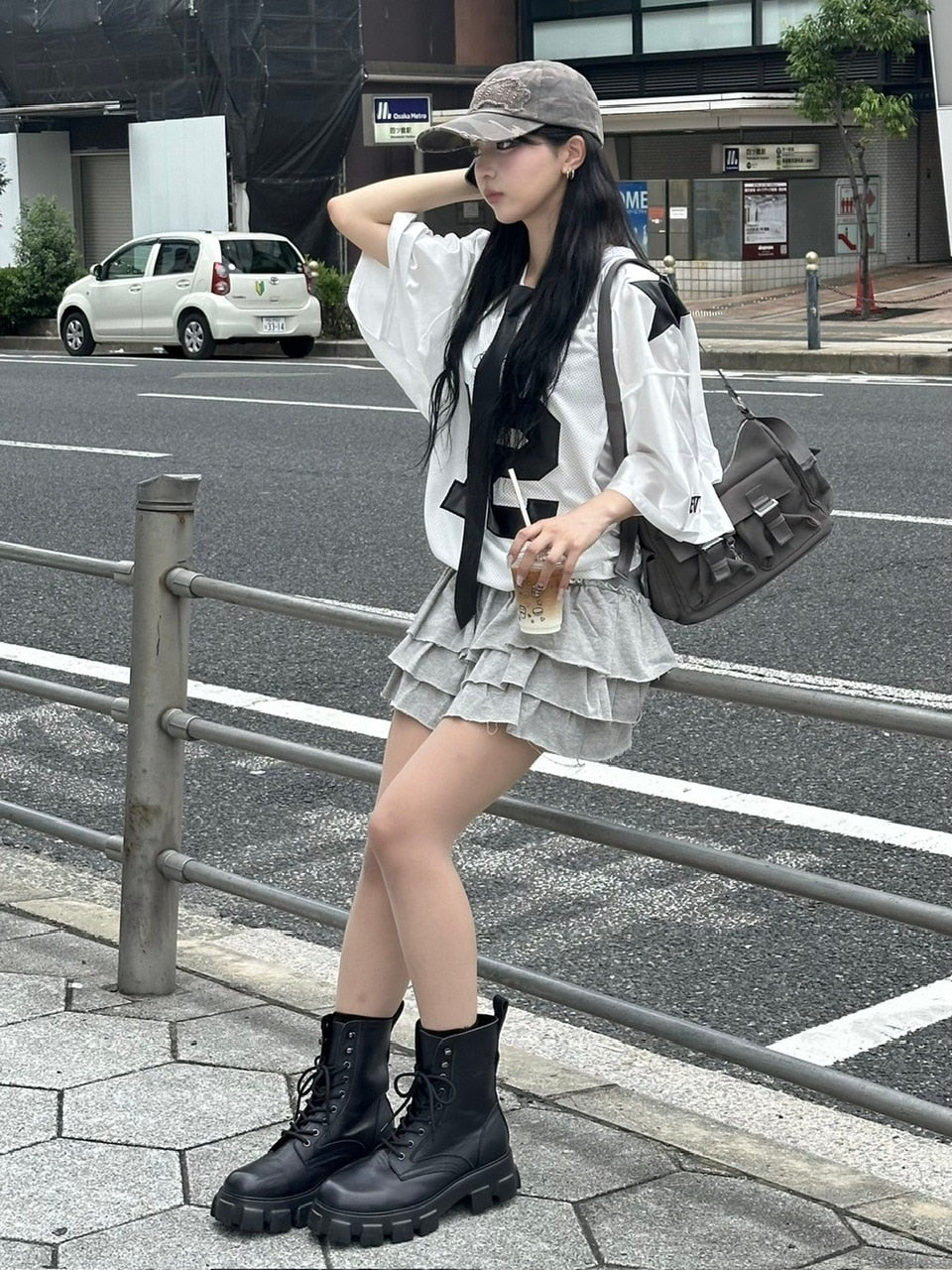 受注制【Never mind the XU】leather necktie