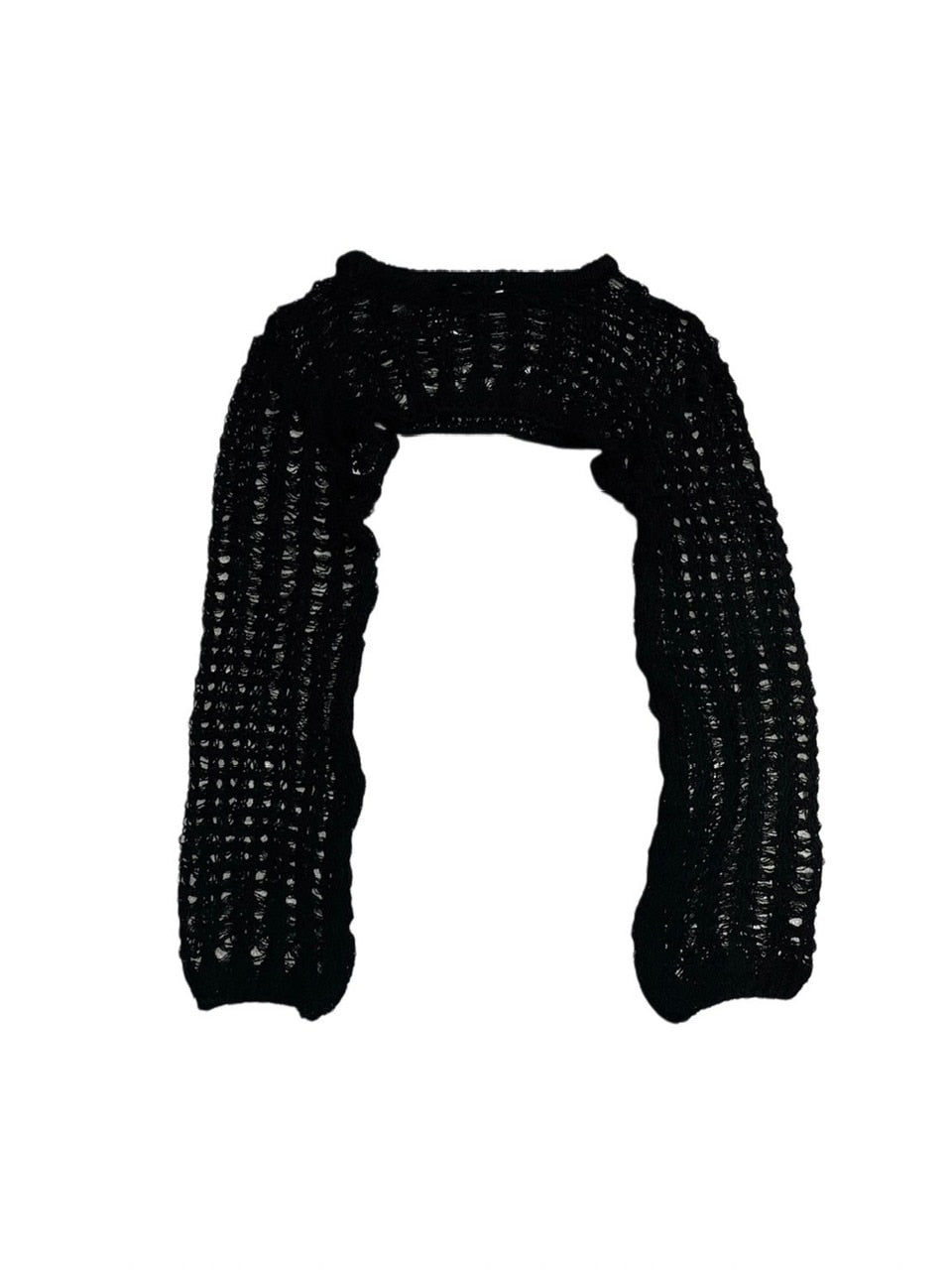 受注制【Never mind the XU】cropped summer knit (3color)