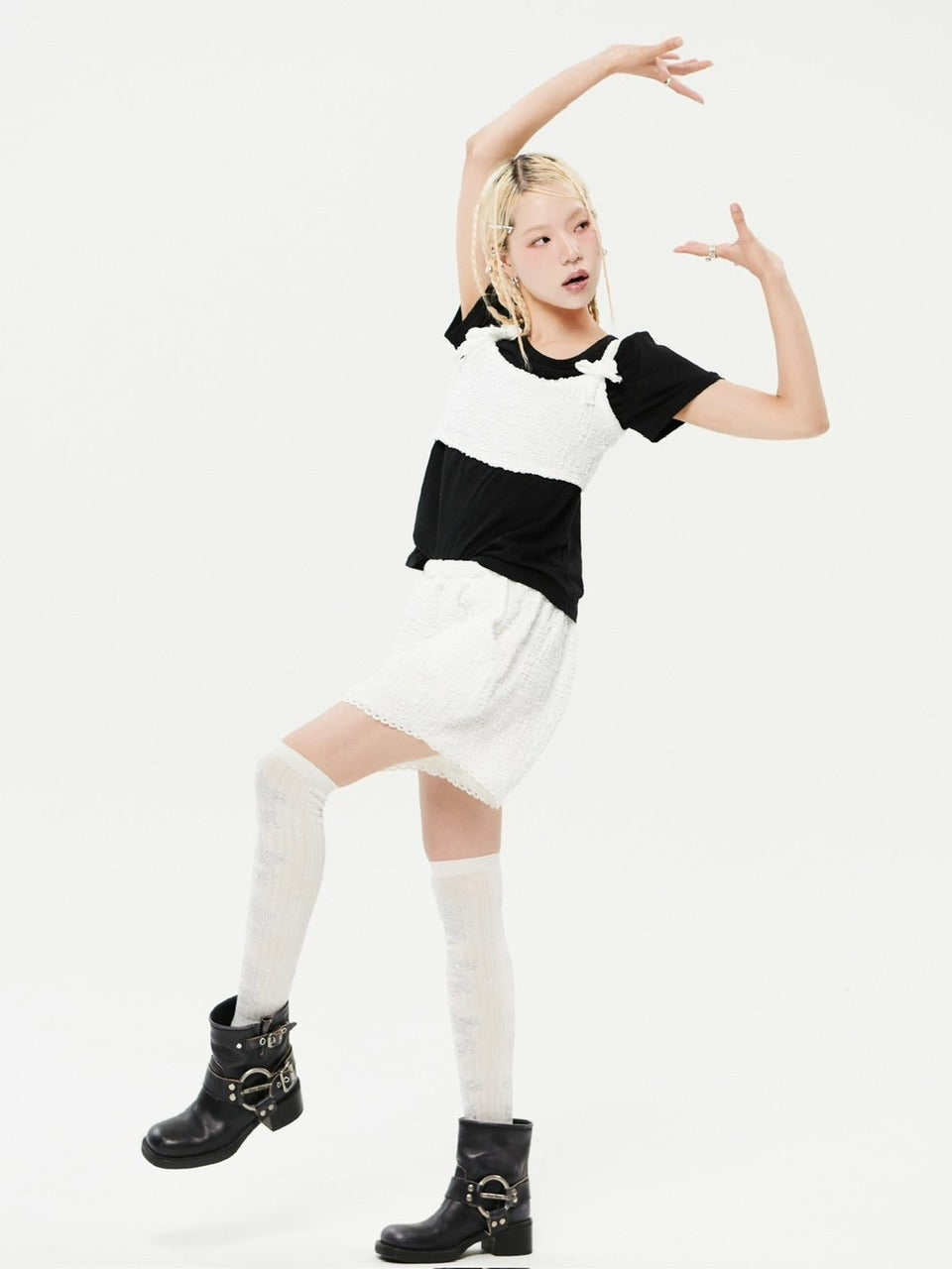 【HOLY NUMBER 7】Lace banded short pants