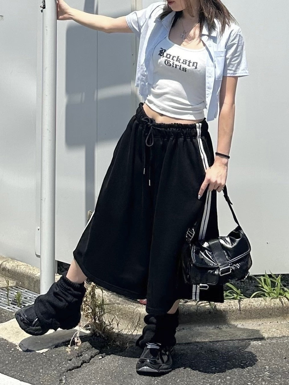 受注制【Never mind the XU】metallic belt pocket bag (2color)