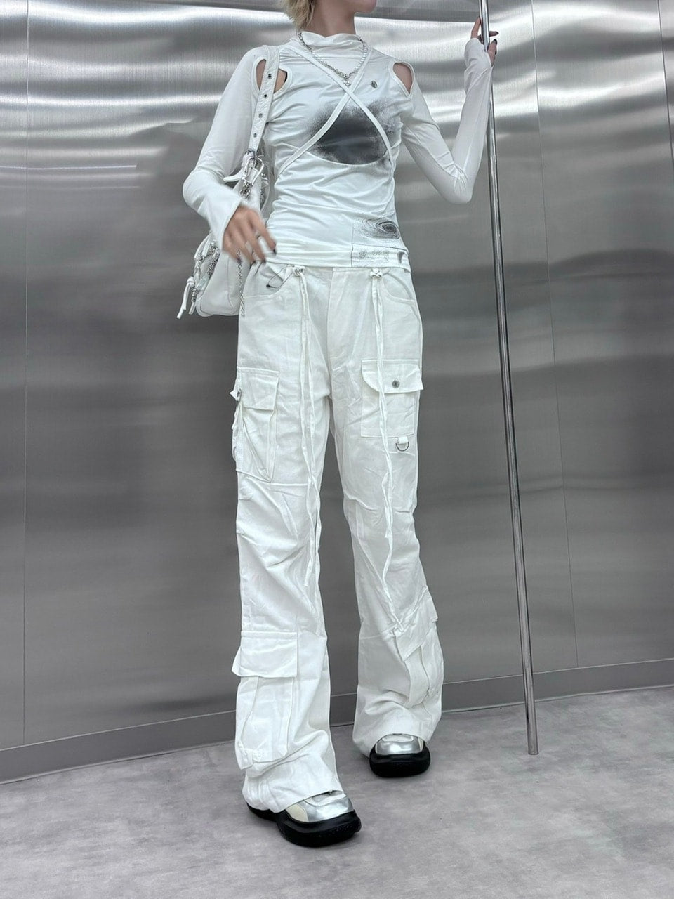 【nmtc +】slim fit pocket cargo pants (2color)