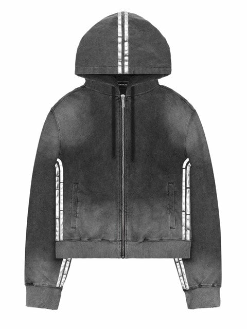 【RACER WORLDWIDE】Faded Metallic Track Hoodie / 【レーサーワールドワイド】フェイデッドメタリックトラックジップアップ長袖パーカー