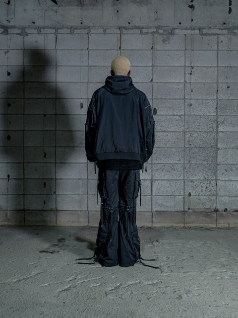 【DIG YOUR OWN GRAVE】WASHING TECH FLAIR PANTS (2color) / 【ディグユアオウングレイブ】ウォッシングテックフレアカーゴパンツ