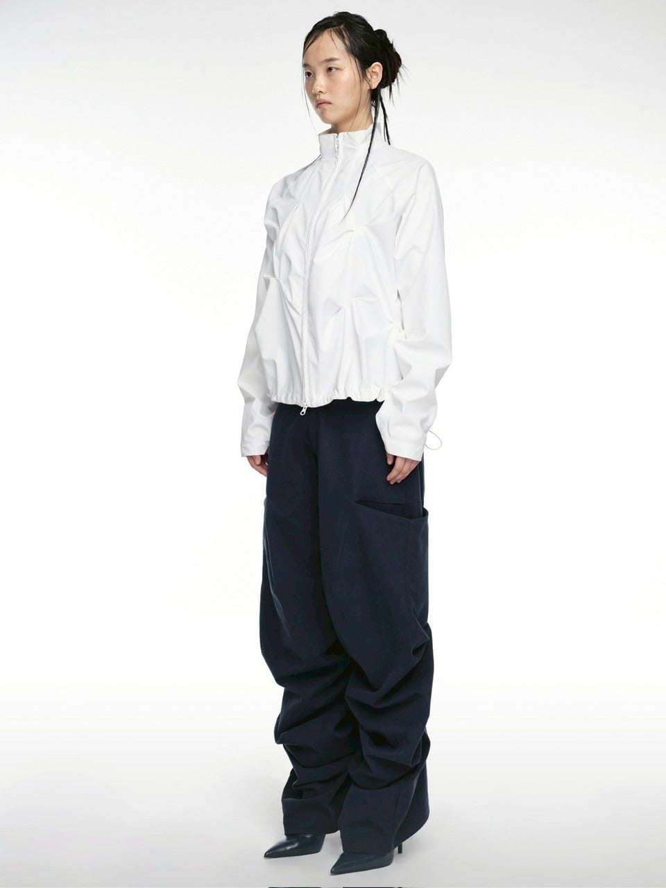 【NACHE】PINTUCK WIND BREAKER (UNISEX)