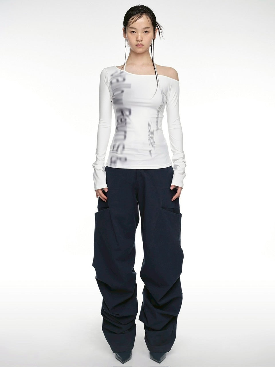 【NACHE】HALTER SLIM FIT LONG SLEEVE