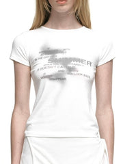 【NACHE】SHIMMER CROP T-SHIRT