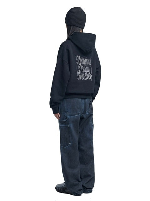 【NOMANUAL】MANERO HOODIE / 【ノーマニュアル】ロゴプリント長袖パーカー