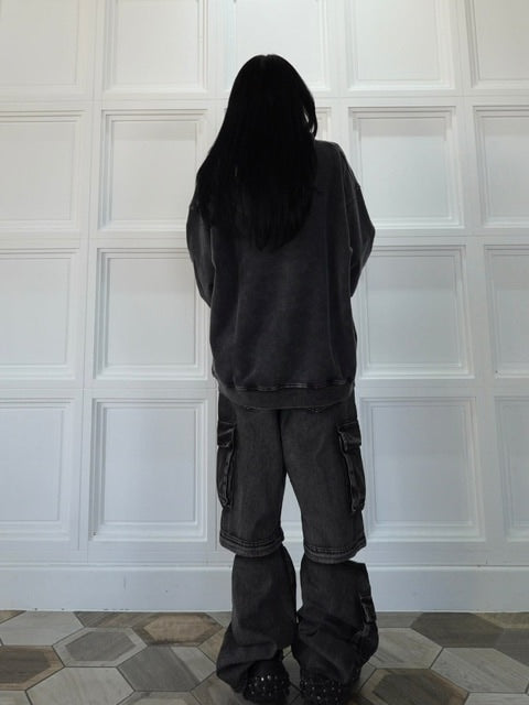 【LOVE KILLER】Graphic black letter logo hoodie