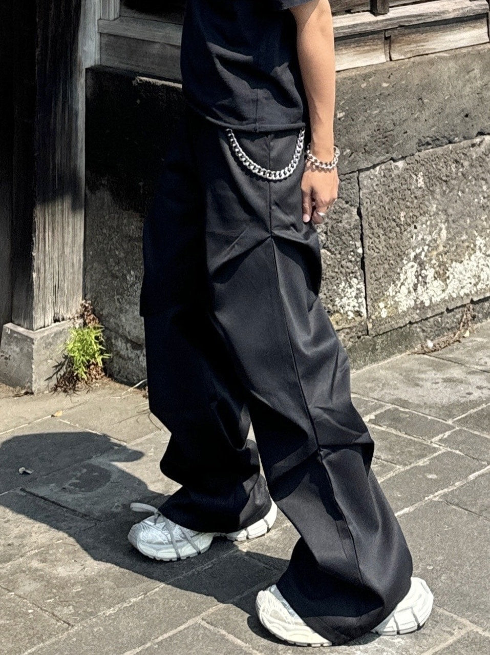 国際配送【RENOL】tuck slacks