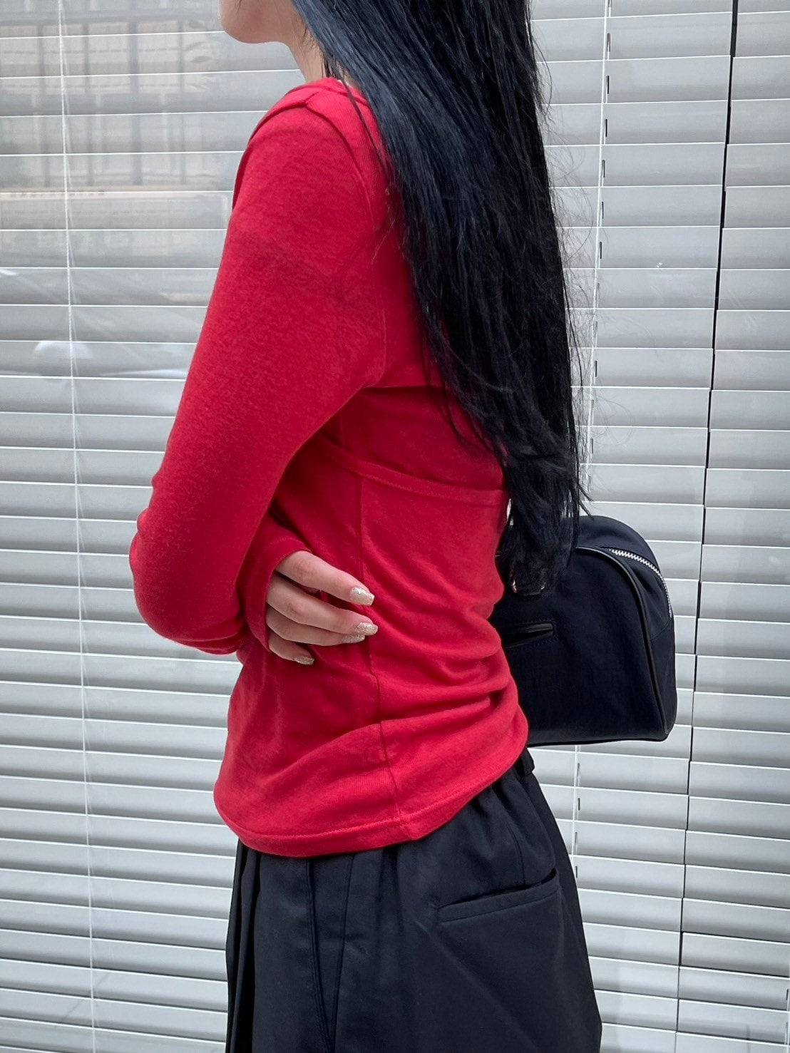 【oaks】2-piece layered long sleeve (3color)