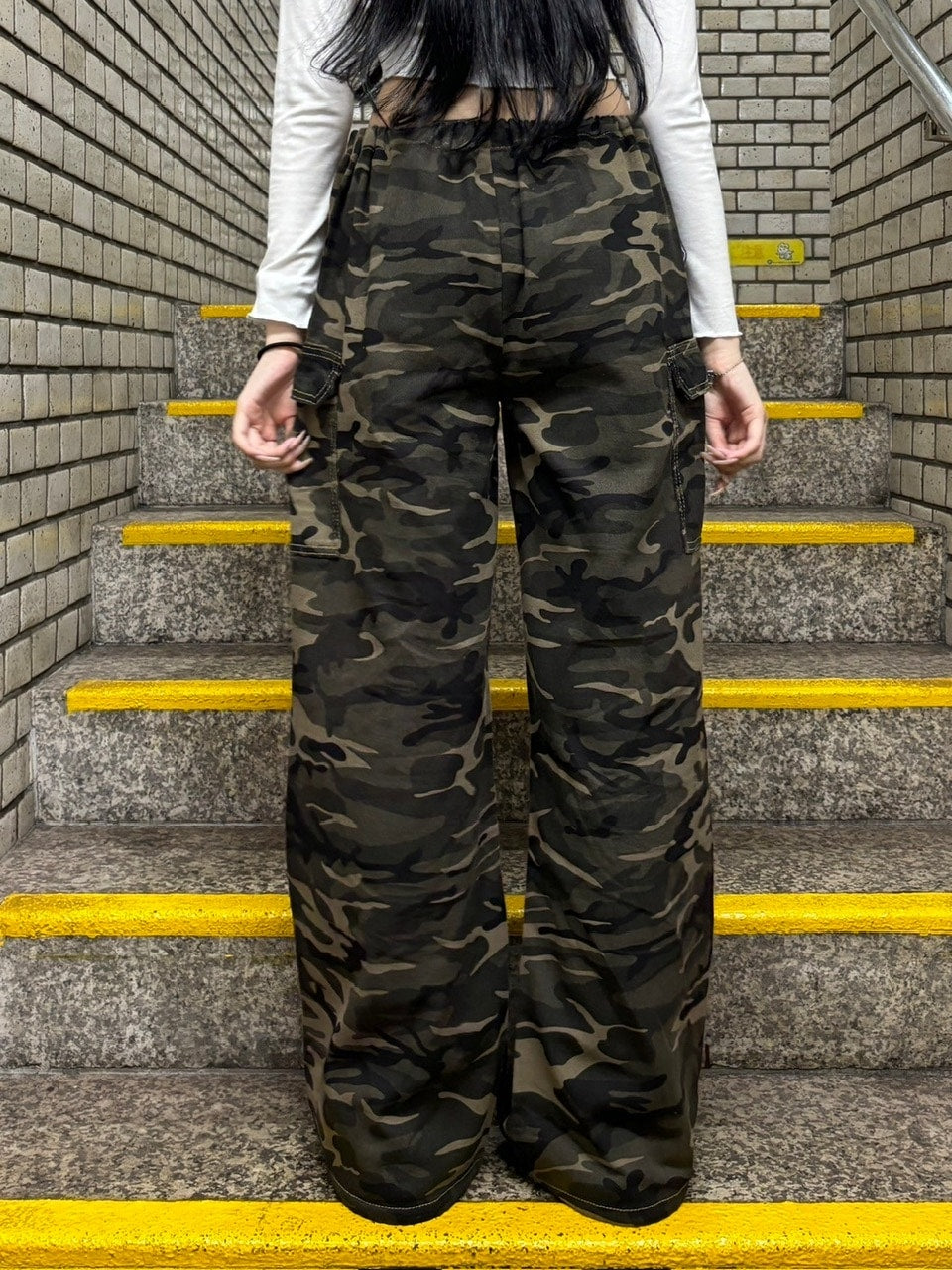 受注制【oaks】camo cargo wide pants