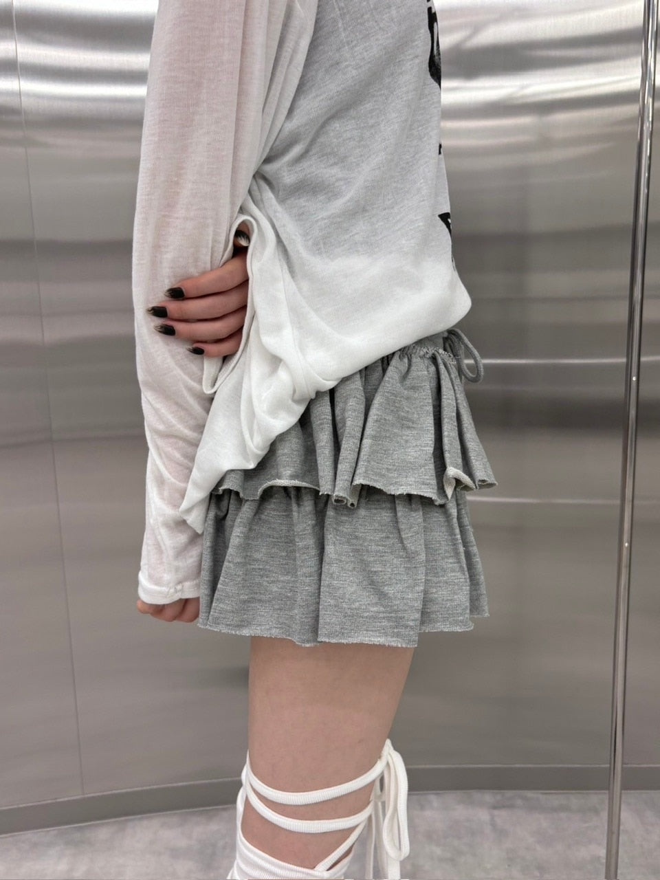 受注制【nmtc +】frill mini skirt 2 (4color)