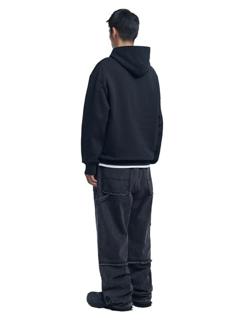 【NOMANUAL】G.B HOODIE / 【ノーマニュアル】ロゴプリント長袖パーカー