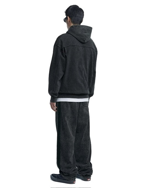 【NOMANUAL】M.L HOODIE / 【ノーマニュアル】ロゴプリント長袖パーカー