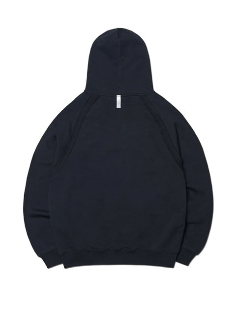 【NOMANUAL】R.S RAW EDGE HOODIE / 【ノーマニュアル】ローエッジ長袖パーカー