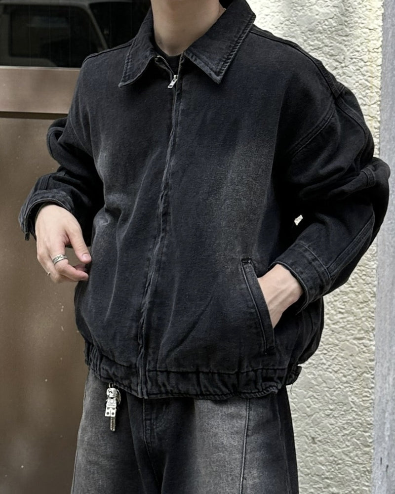大阪店WEB限定【Chikashitsu +】flame design denim blouson