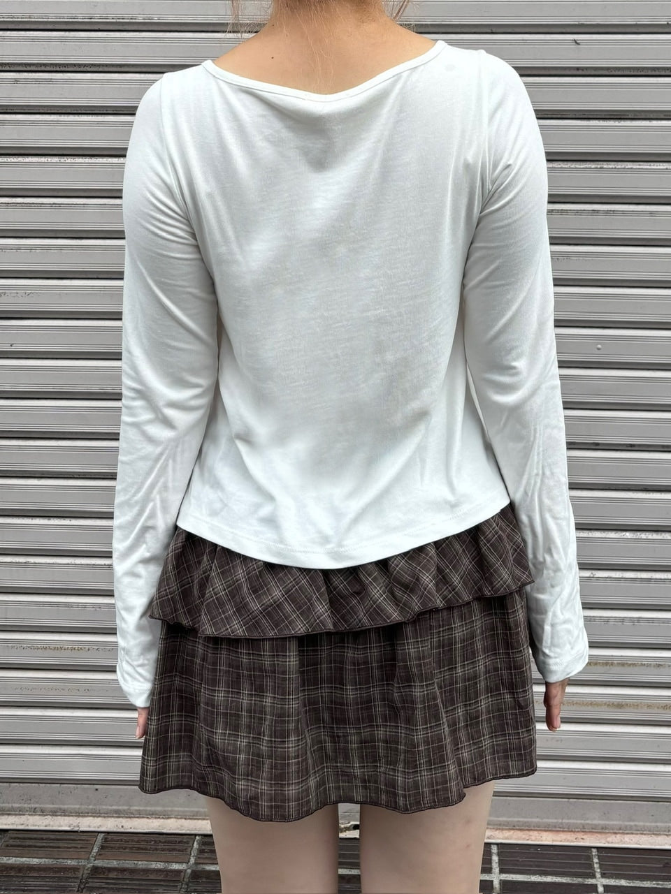 受注制【oaks】shirring long sleeve (3color) / 【オークス】シャーリング長袖Tシャツ
