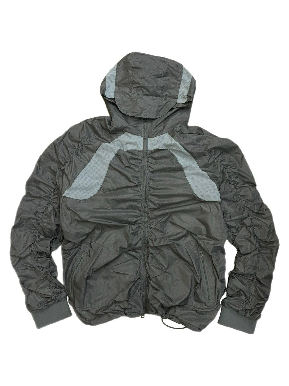 受注制【oaks】shirring design nylon jacket (3color)