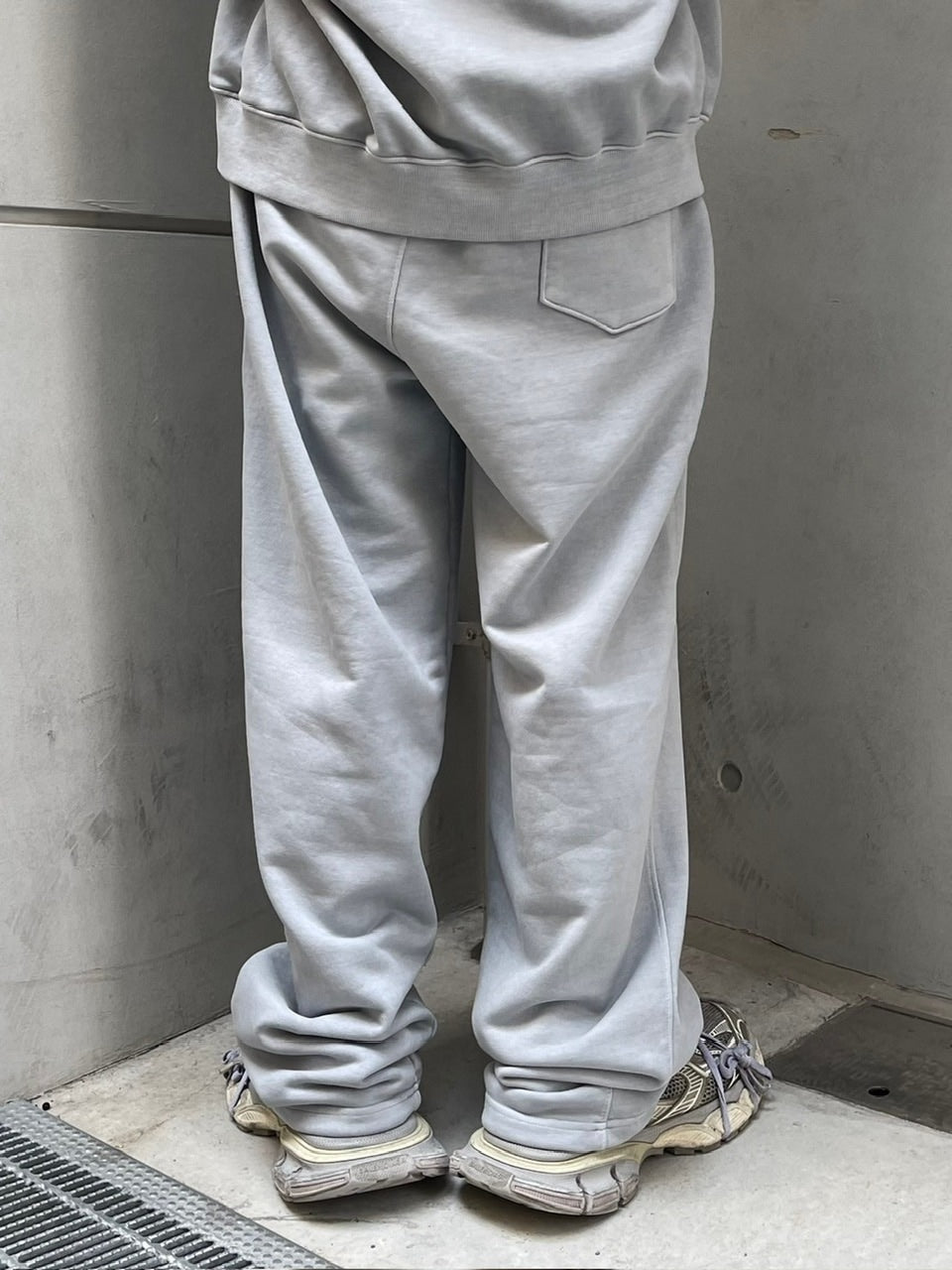 受注制【Chikashitsu +】unisex pigment wash string sweat pants (4color)