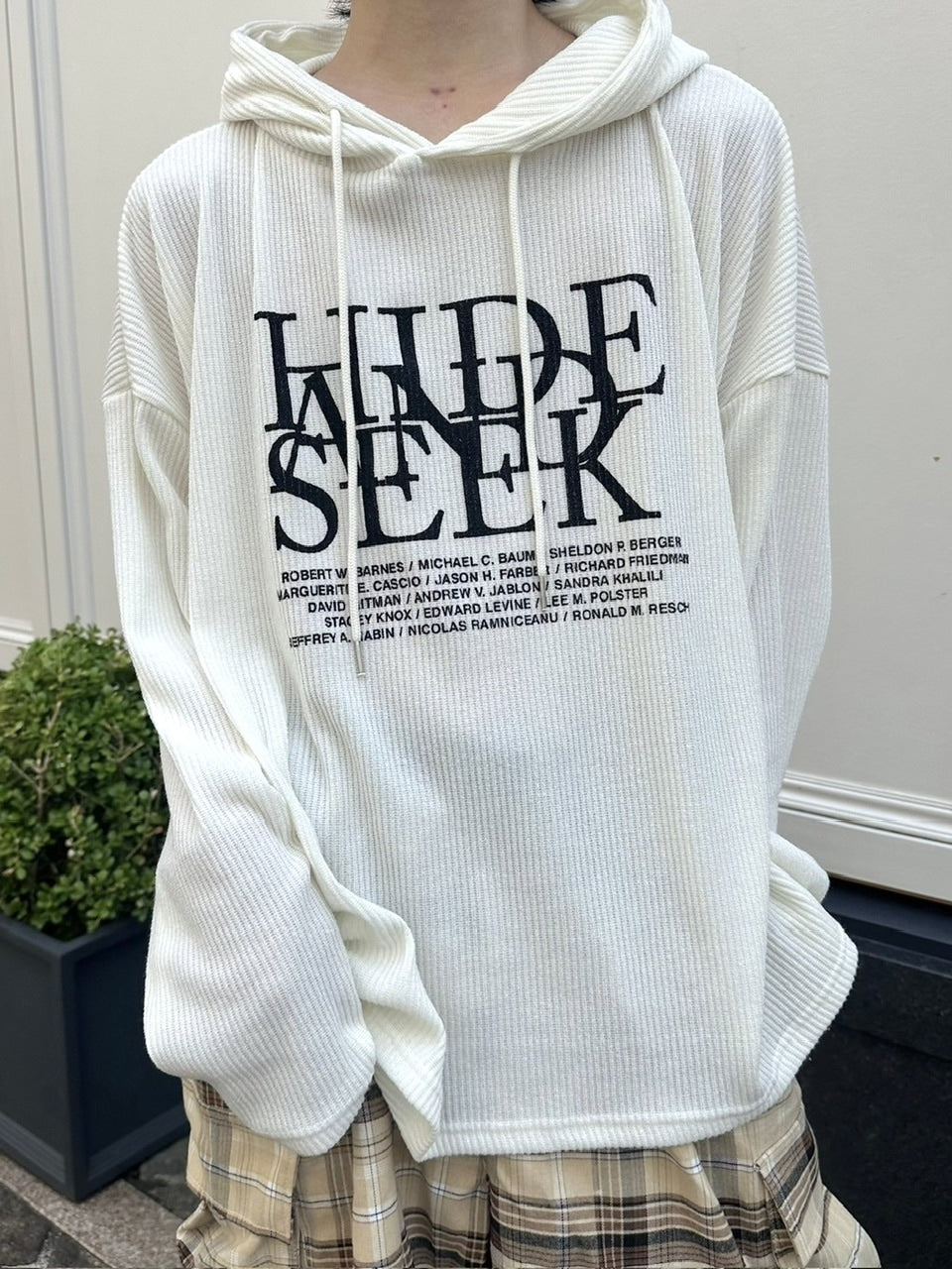 受注制【LUV CODE】knit hoodie (2color)