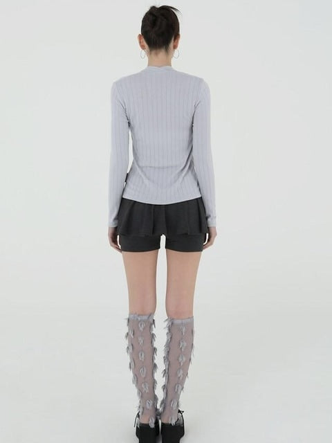 【Uglyshadow】US BOLERO SLIT TOP / 【アグリーシャドウ】スリッド長袖ボレロ