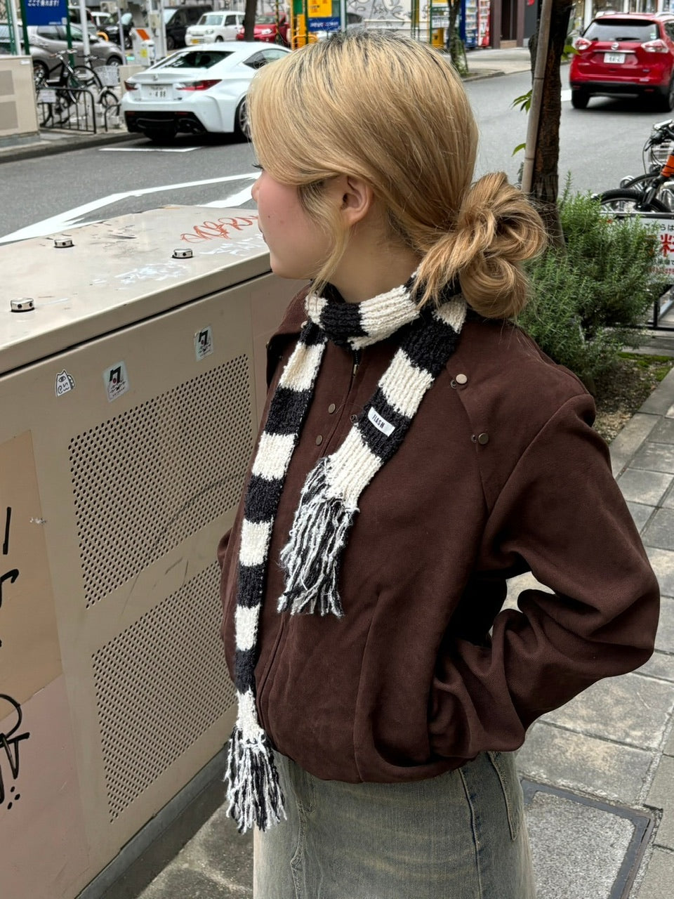 受注制【oaks】knit muffler (3color)