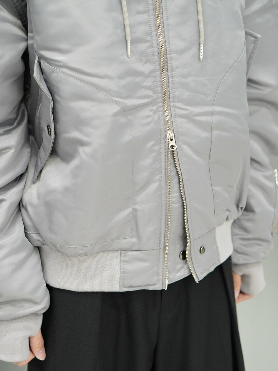 東京店WEB限定【Chikashitsu +】hooded bomber jacket (2color)