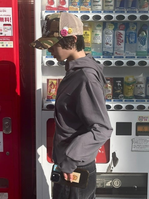 受注制【oaks】design double zip up hoodie (2color)